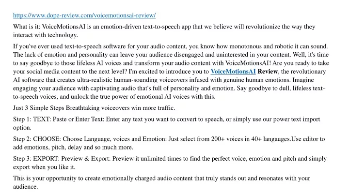 https www dope review com voicemotionsai review