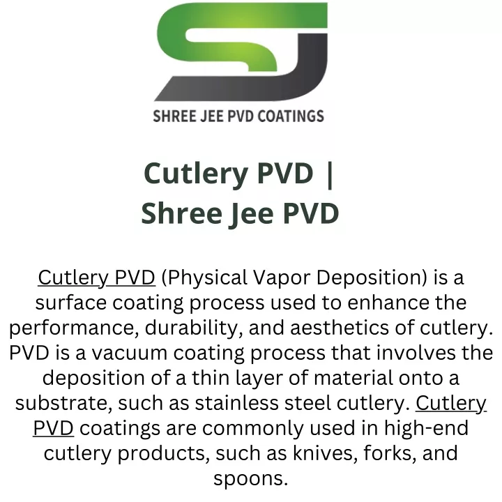 cutlery pvd shree jee pvd