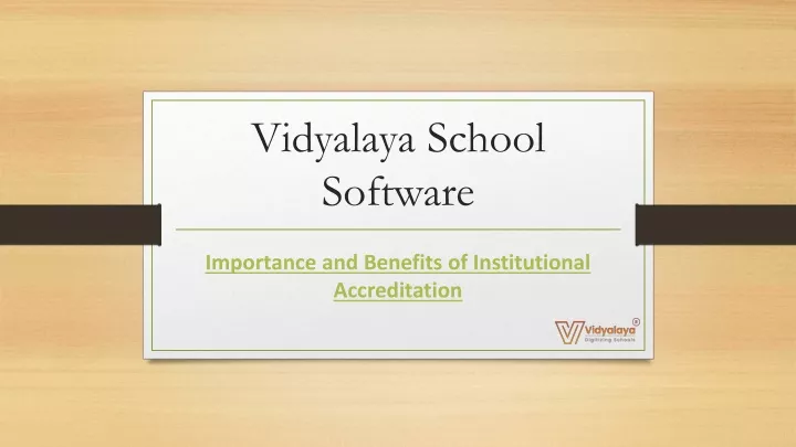 vidyalaya school software