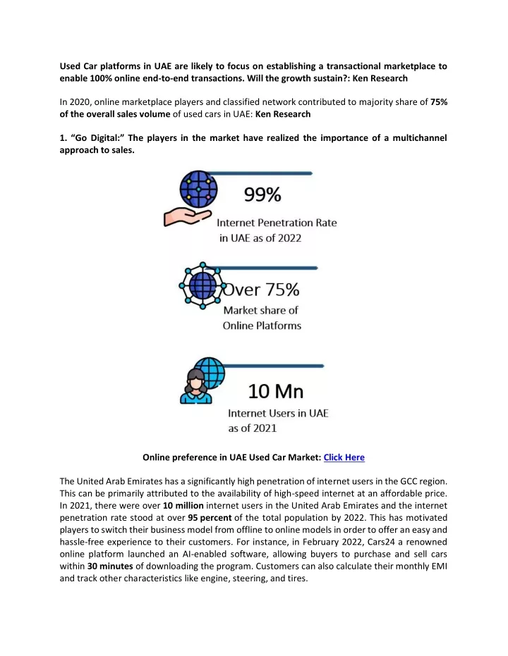 used car platforms in uae are likely to focus