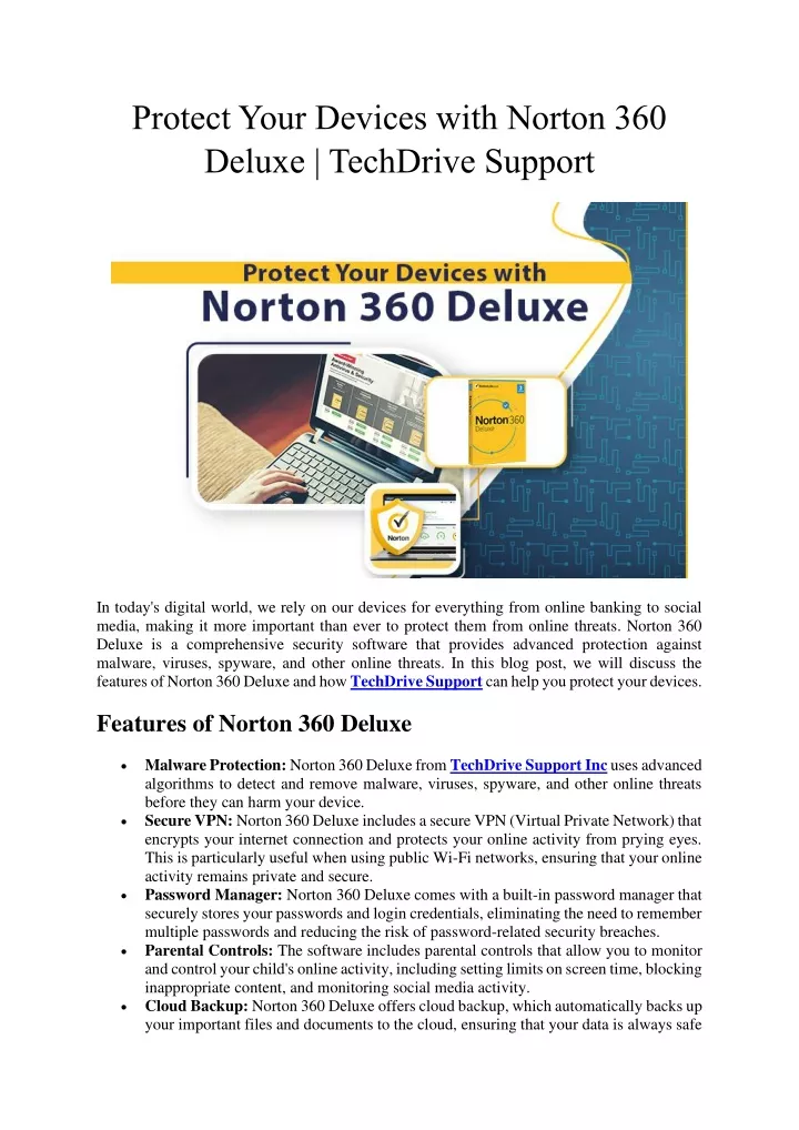 protect your devices with norton 360 deluxe