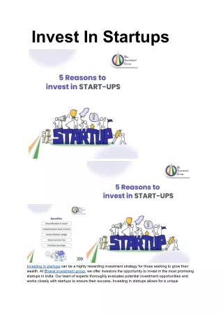 _Invest In Startups _ Bharat Investment Group