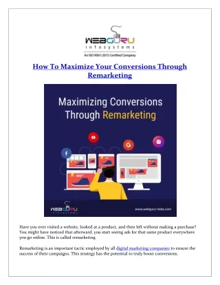 how to maximize your conversions through