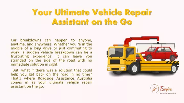 your ultimate vehicle repair assistant on the go
