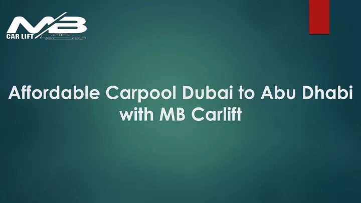 affordable carpool dubai to abu dhabi with