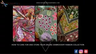 How to Care for and Store Your Online Embroidery Ribbon Collection