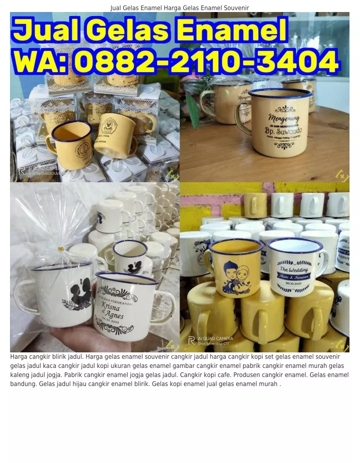 jual gelas enamel harga gelas enamel souvenir