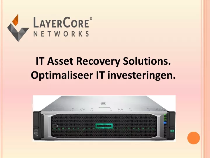 it asset recovery solutions optimaliseer