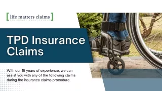 TPD Insurance Claims in Australia