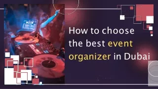 how to choose the best event