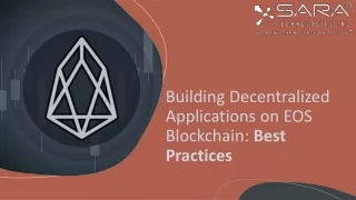 Building Decentralized Applications on EOS Blockchain