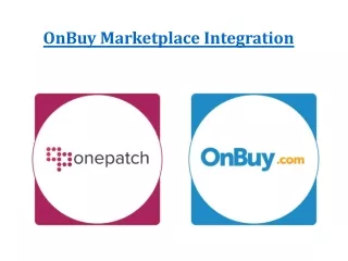 onbuy marketplace integration