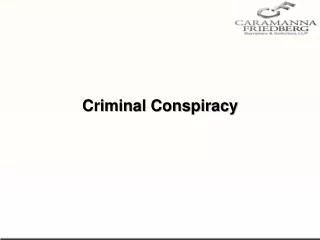 Criminal Conspiracy