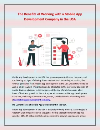 the benefits of working with a mobile