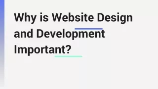 Why is Website Design and Development Important (2)