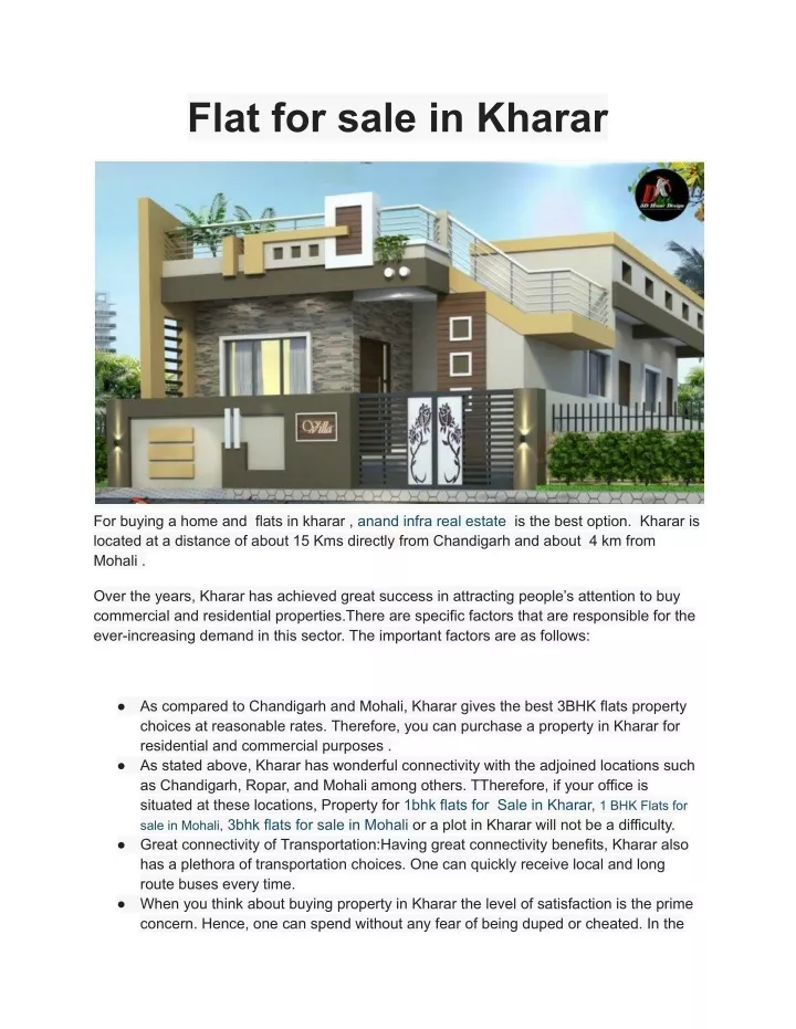 flat for sale in kharar