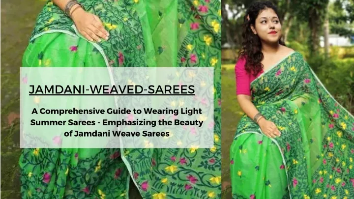 jamdani weaved sarees