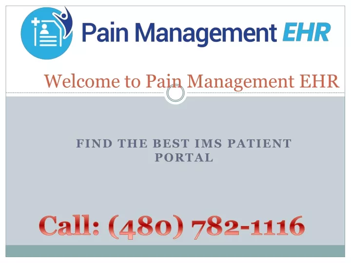 welcome to pain management ehr
