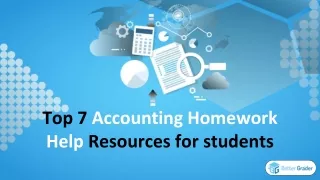 top 7 a ccounting homework help resources
