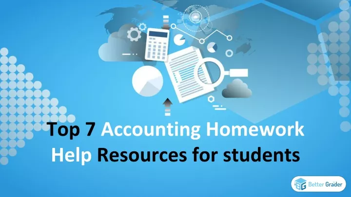 top 7 a ccounting homework help resources