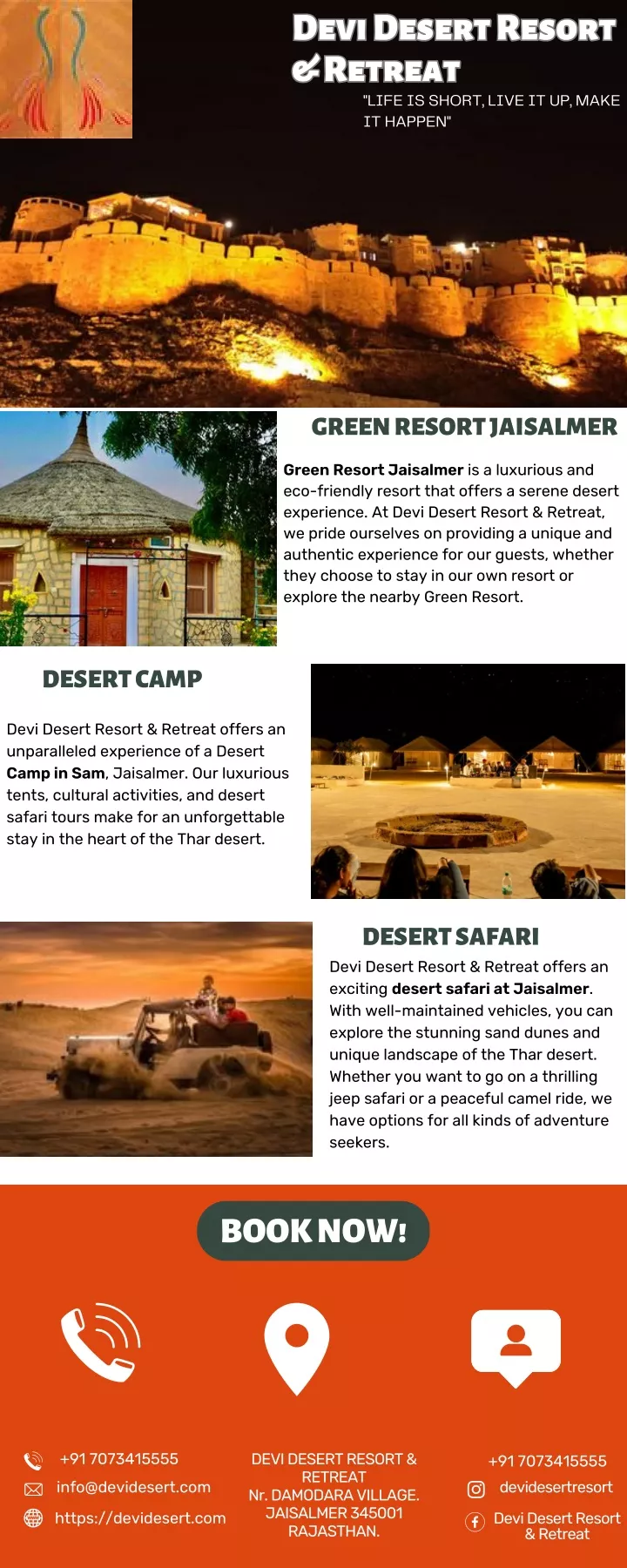 devi desert resort retreat retreat life is short