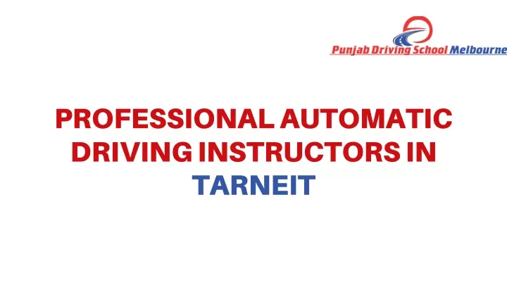 professional automatic driving instructors