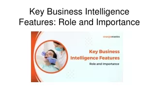 key business intelligence features role and importance
