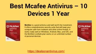 McAfee antivirus.ppt