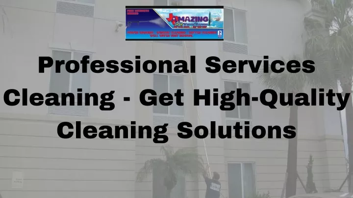 professional services cleaning get high quality