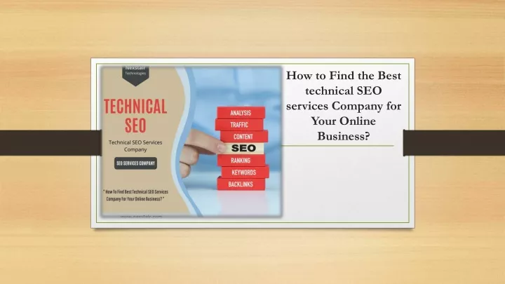 how to find the best technical seo services company for your online business