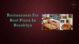 Best Pizzas In Brooklyn