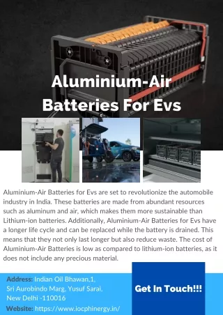 aluminium air batteries