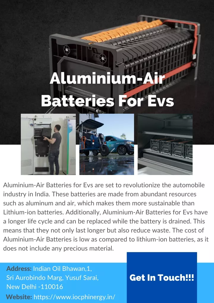 aluminium air batteries