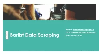 Barlist Data Scraping