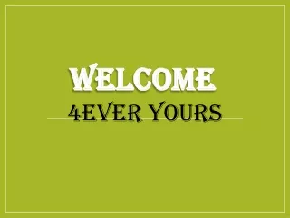 welcome