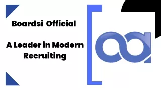 Boardsi  Official - A Leader in Modern Recruiting