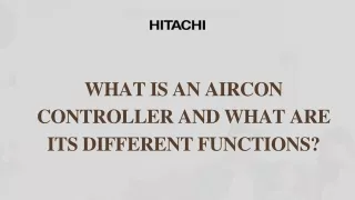 what is an aircon controller and what are its different functions