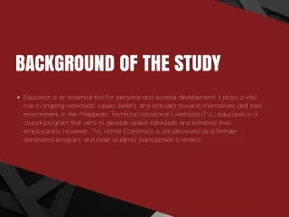 background of the study