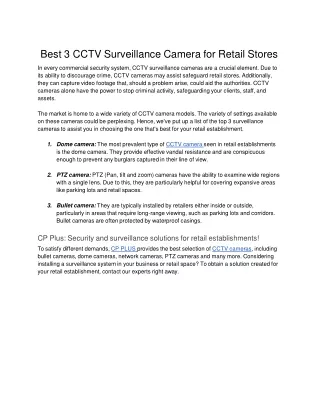 Best 3 CCTV Surveillance Camera for Retail Stores .docx