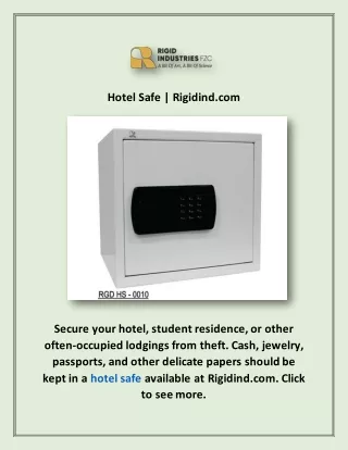 Hotel Safe | Rigidind.com