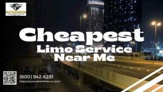 Cheapest Limo Service Near Me