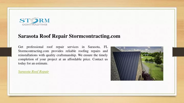 sarasota roof repair stormcontracting com