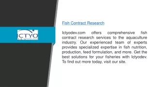 Fish Contract Research Ictyodev.com