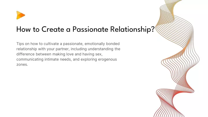 how to create a passionate relationship