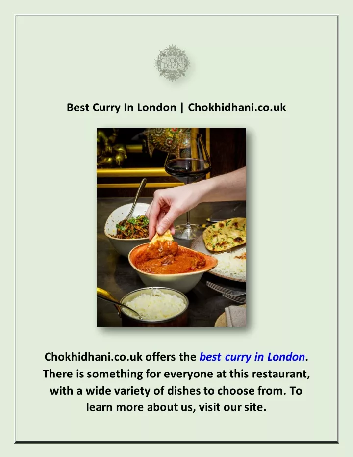 best curry in london chokhidhani co uk