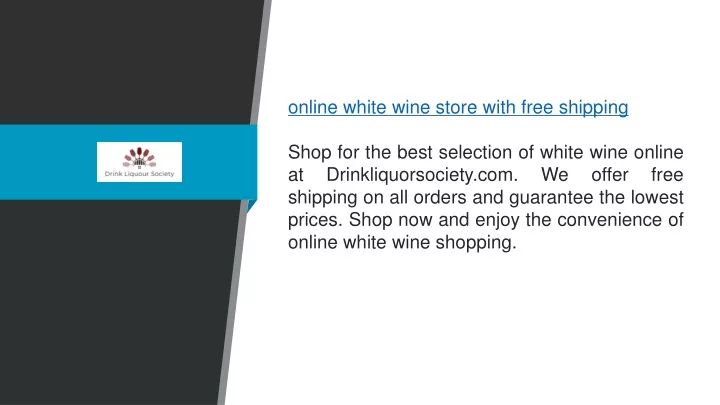 online white wine store with free shipping shop