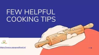 few helpful cooking tips