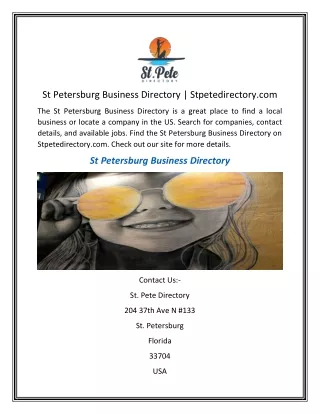 St Petersburg Business Directory  Stpetedirectory
