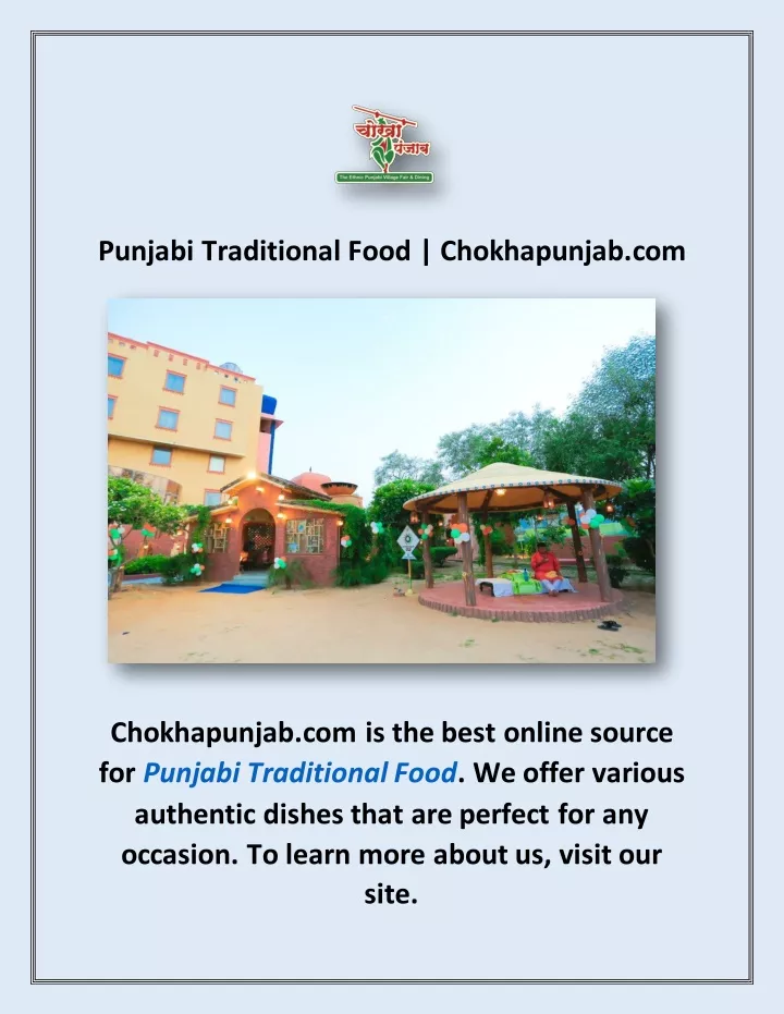 punjabi traditional food chokhapunjab com