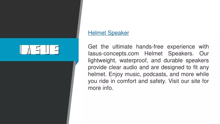 helmet speaker get the ultimate hands free